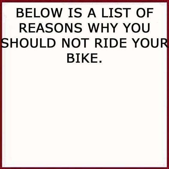 letsrideuk's tweet photo. Hmmmm nope, can't think of any reasons why we wouldn't ride our bikes today! https://t.co/0cRl7fMASF