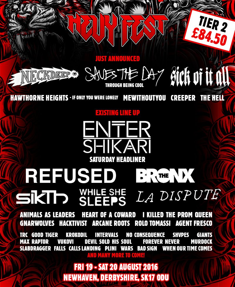 HEY! We’re playing <a href="/HevyFest/">Hevy Fest</a> this year, along with our pals <a href="/creepercultuk/">C R E E P E R</a> &amp; a ton of other sweet bands. Gonna come?