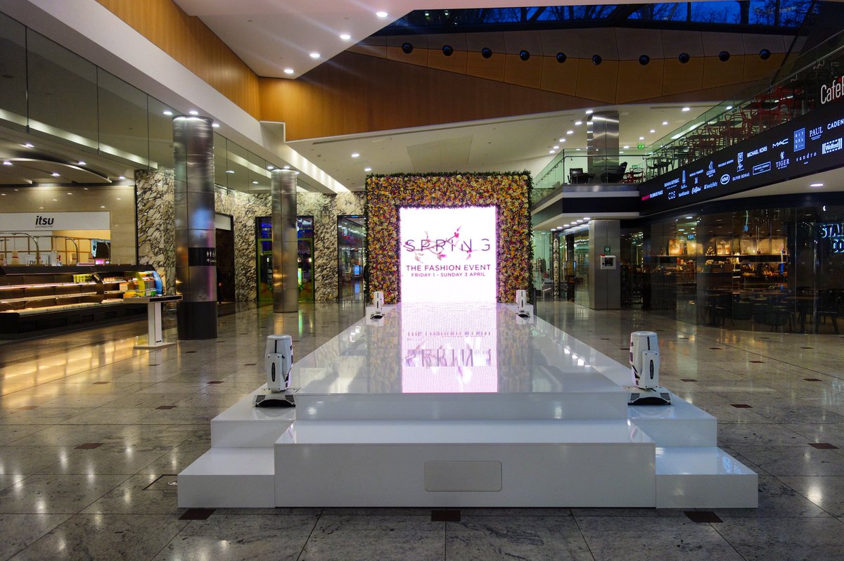 VibrationGroup's tweet photo. Stage set at @yourcanarywharf for the Spring Fashion!
#SpringFashionCW #london #Eventprofs #fashion #production https://t.co/IJPtzc8HPl