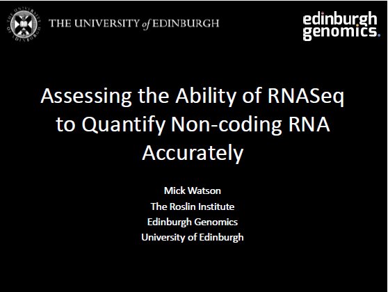 RNASeqBlog's tweet image. Can #RNASeq Quantify #NonCodingRNA Accurately? - go.shr.lc/25Apfe3 
@roslininstitute @EdinburghUni