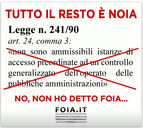 FOIAit's tweet photo. TUTTO IL RESTO È NOIA (NO, NON HO DETTO #FOIA…) 
https://t.co/bWHilvd7Yk https://t.co/bKibaun0nJ
