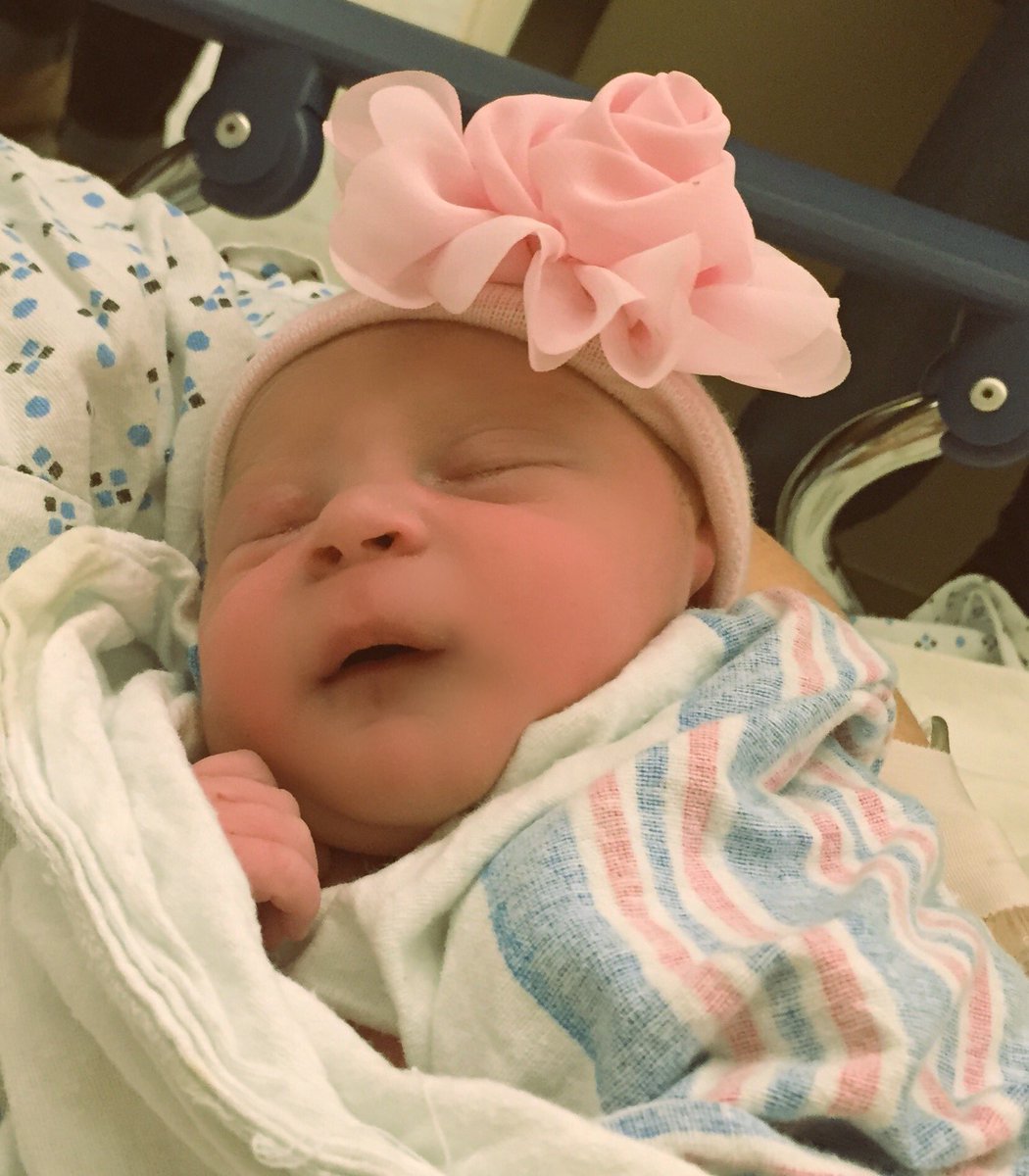 Sweet Evie, just after she was born. 5lbs, 2 oz and 18 inches long.