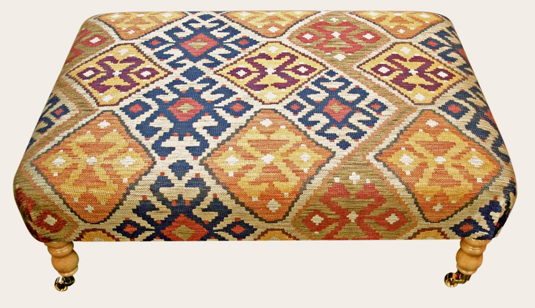 FunkyFootstools's tweet photo. #Kilim footstools can be found here https://t.co/1uKV3iPOZe https://t.co/TFYuu8wMYb