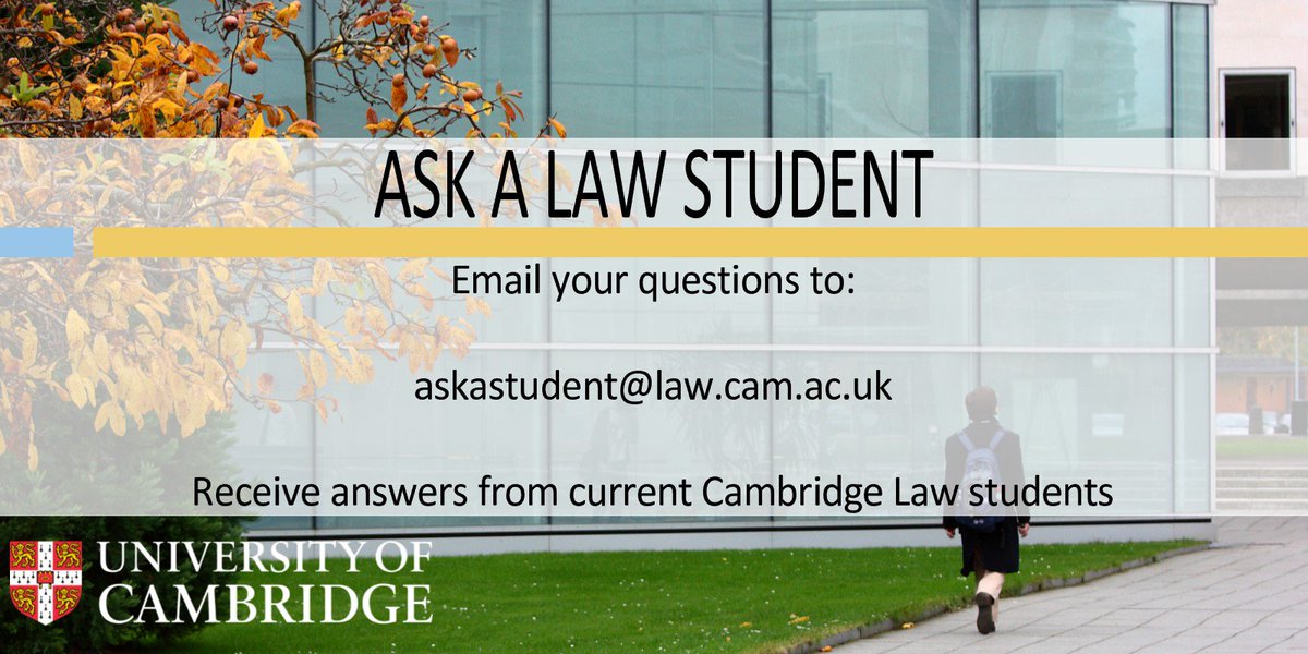 thinkcamlaw's tweet image. Curious about #unilife as a @cambridgelaw student? Email &amp;amp; ask! #cambstudy @BeCambridge