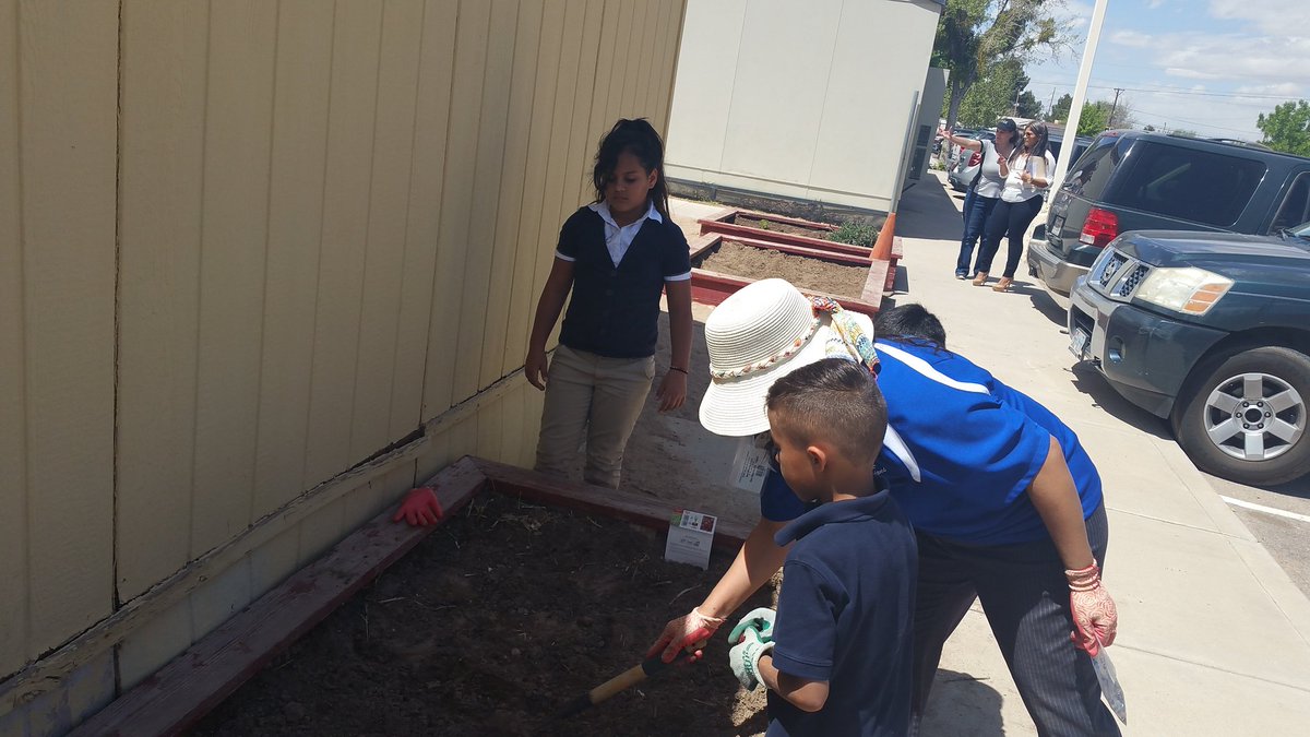 73alimon's tweet photo. Mrs Solis and her students (Garden Club). The garden is full of tasks #compost #sharpentools #soil #fruit ๐๐ https://t.co/KLve9Caumt