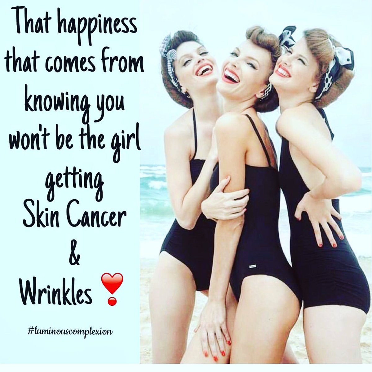 carlarake1's tweet photo. @lumnouscomplexn I love this! #luminouscomplexion #melanoma Don't be fool, tanning isn't cool! https://t.co/zmzo0XVnQA