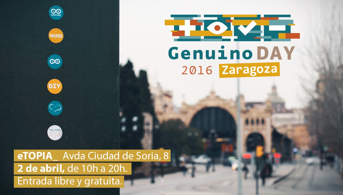 ZaragozaTurismo's tweet image. Mañana 2 de abril #ArduinoDayZaragoza 2016 @ArduinoDayZgz en @etopia_ arduinodayzgz.es/index.html