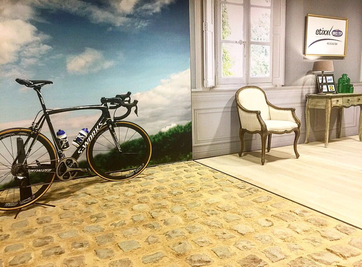 soudalquickstep's tweet image. What do think of our set-up for today's #RVV press conference?