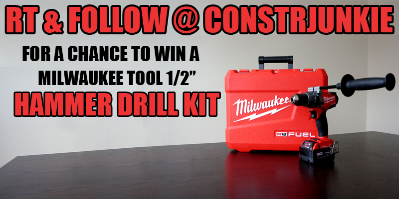 ConstrJunkie's tweet image. RT &amp;amp; follow us for chance to win @MilwaukeeTool 1/2" Hammer Drill Kit w/ #ONEKEY!

Rules--&amp;gt; buff.ly/1MFsieD