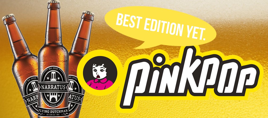 NarratusBeer's tweet photo. We'd be pleasantly surprised too: we are proud to announce that Flying Dutchman will be available at Pinkpop! https://t.co/B4PehKtgv7