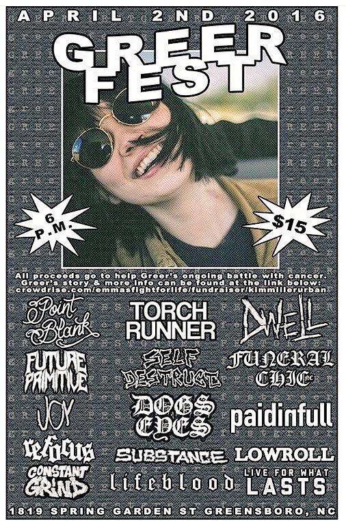 This is an amazing lineup for a great cause. #greerfest