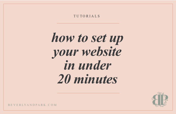 Need a website today? Get it in under 20 minutes with this step-by-step tutorial: bit.ly/1MZCc5x