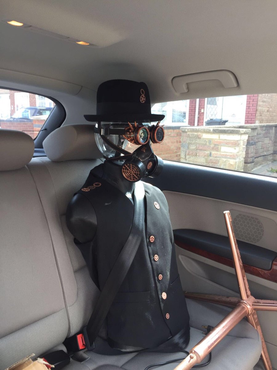 cogs_bar's tweet photo. #Sir #Cogsworth enroute to #cogsbar!! He aint no april fool
#steampunk #art #cogs #ExpectTheUnexpected #Birmingham https://t.co/niBNgtNcEw