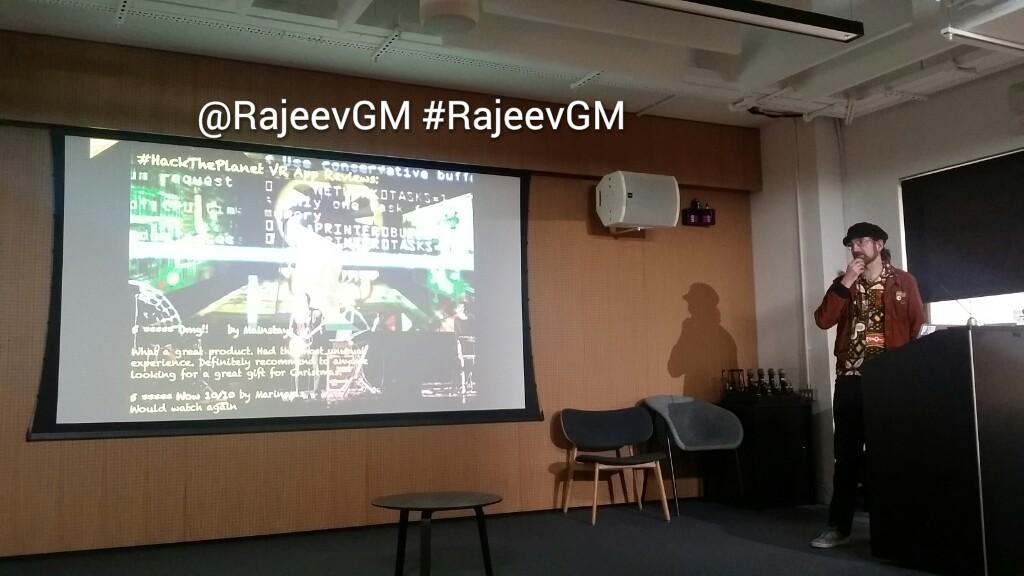 rajeevgm's tweet photo. #TechnologyWorld>#indiedev #gamedev @JamesEMarks on #PsychFi #hacktheplanet,#VR at #CampusLondon https://t.co/GnmuLCM19c