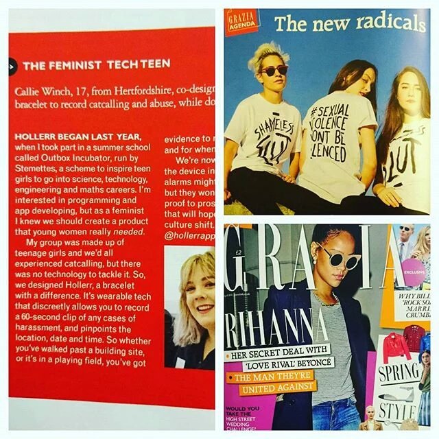_youneedtom's tweet photo. Congrats to our sisters over @hollerrapp @calliewinch for appearing in @GraziaUK ! #WomenInSTEM #womenintech https://t.co/ZvOkr82Abn