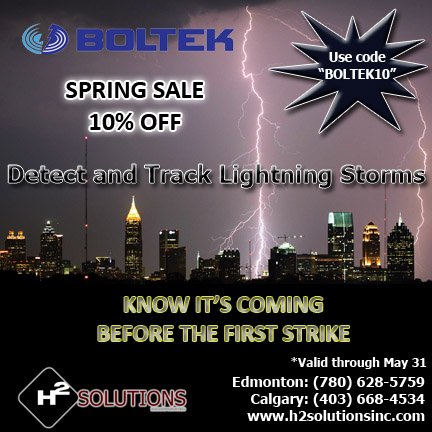 h2solutionsinc's tweet image. Ask us about 10% off Boltek #lightningdetection from #h2solutions at h2solutionsinc.com