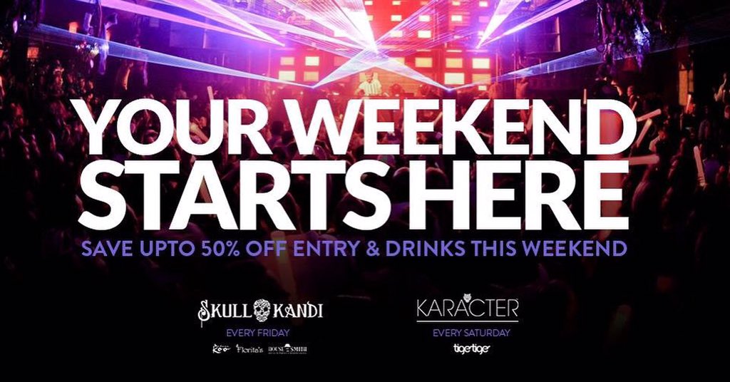 Loosedays's tweet photo. YOUR WEEKEND STARTS HERE...
TONIGHT - @skullkandincl 💀🍭
TOMORROW - @karacternewc @TigerNewcastle ! 🐯🎉
#KoosdayEvents https://t.co/77Kanu4AYd