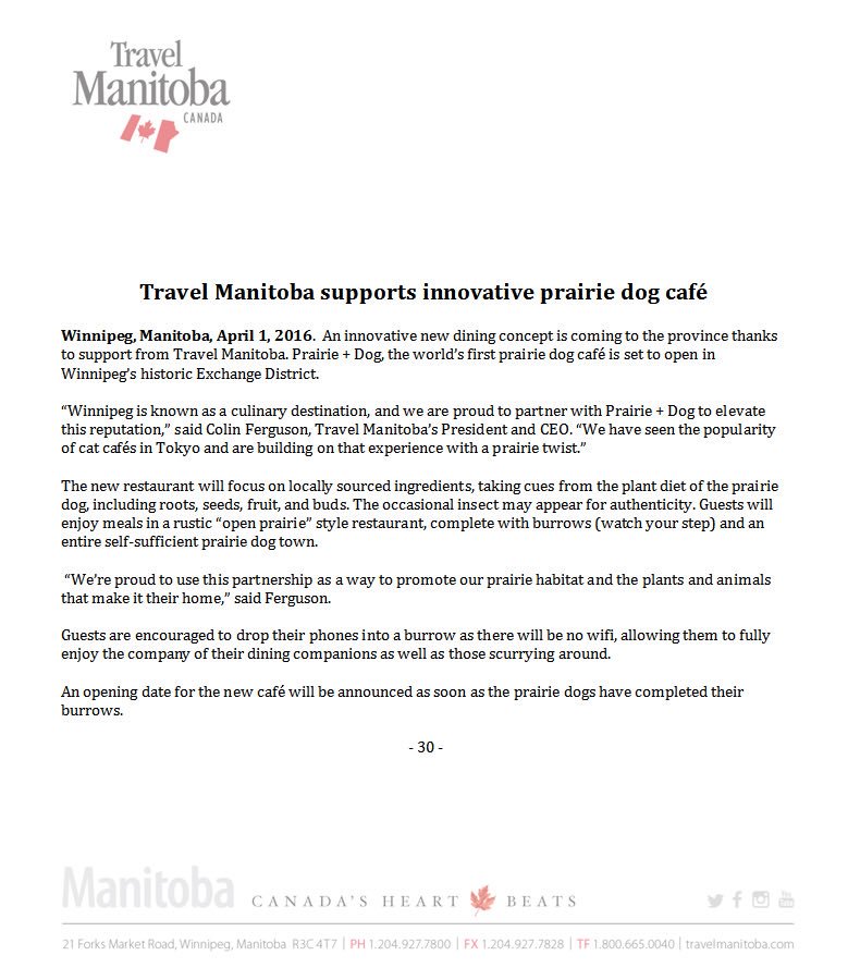 TravelManitoba's tweet image. World class animal cafe w/ a prairie twist is on its way to Winnipeg's Exchange District. #exploremb #explorecanada