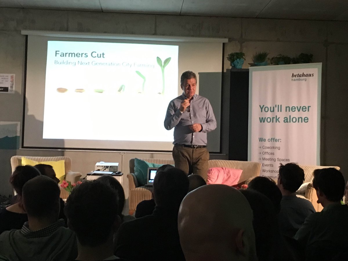 BoxofBirdsHH's tweet photo. Every really thought about the challenges of #verticalfarming? Mark Korzilius has! Great talk yesterday @betahausHH https://t.co/5gBf8eMhbS