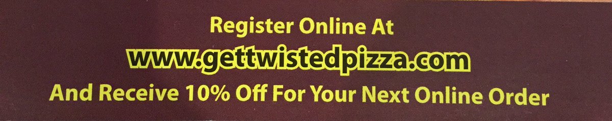 twistedpizzaRI's tweet photo. Remember register online @gettwistedpizza.com and revive 10% off for your next online order! https://t.co/G3N5cmtf2G