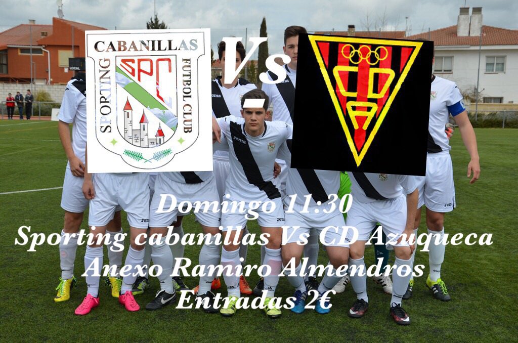 jambri97's tweet photo. Domingo 11:30 Sporting cabanillas - Azuqueca.. Entradas a 2€! @Sp_Cabanillas! Un ultimo aliento para la permanencia https://t.co/7nczXVJR02