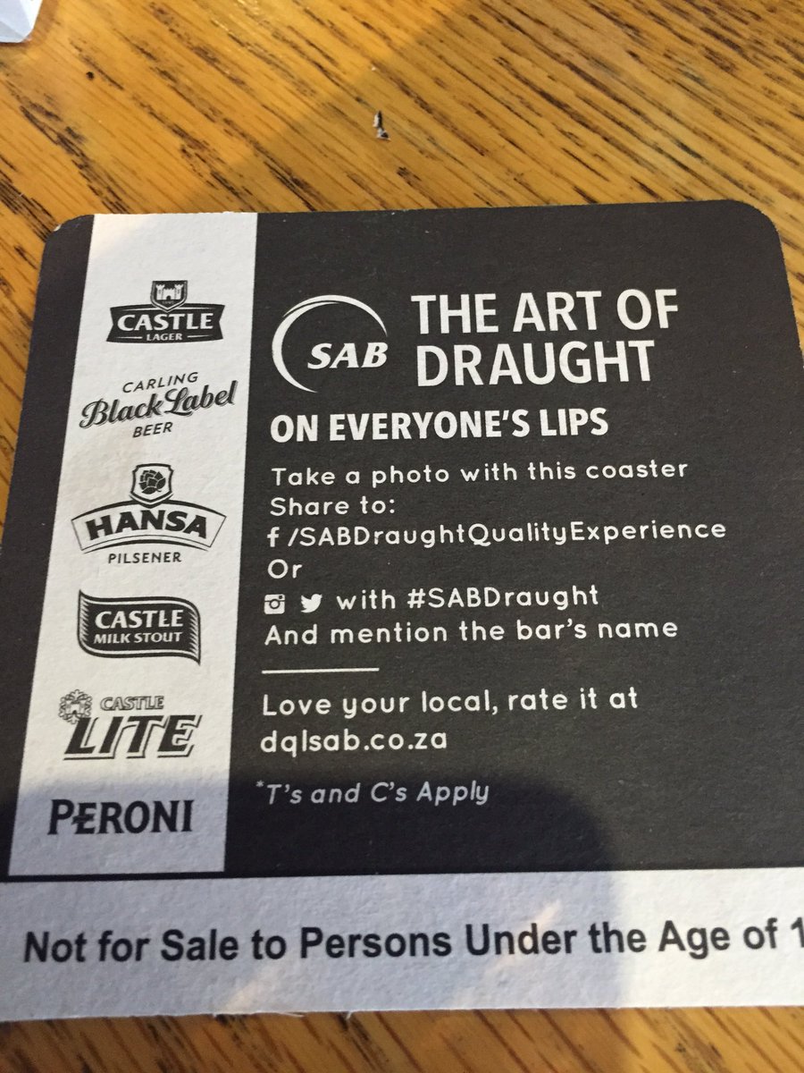 aMidLifeCrisis's tweet photo. #SABDraught @Baron4ways #TankBeer https://t.co/aJi7hjaPrH