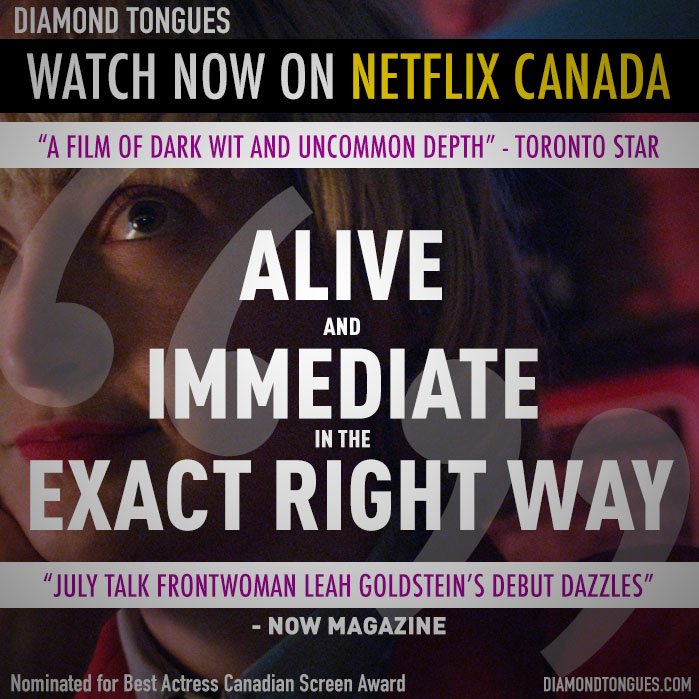 diamondtongues's tweet photo. DIAMOND TONGUES is now on Netflix Canada!!! link: https://t.co/2q1yrolh7z cc: @MongrelMedia @julytalk @Netflix_CA https://t.co/TxRb76LgL9