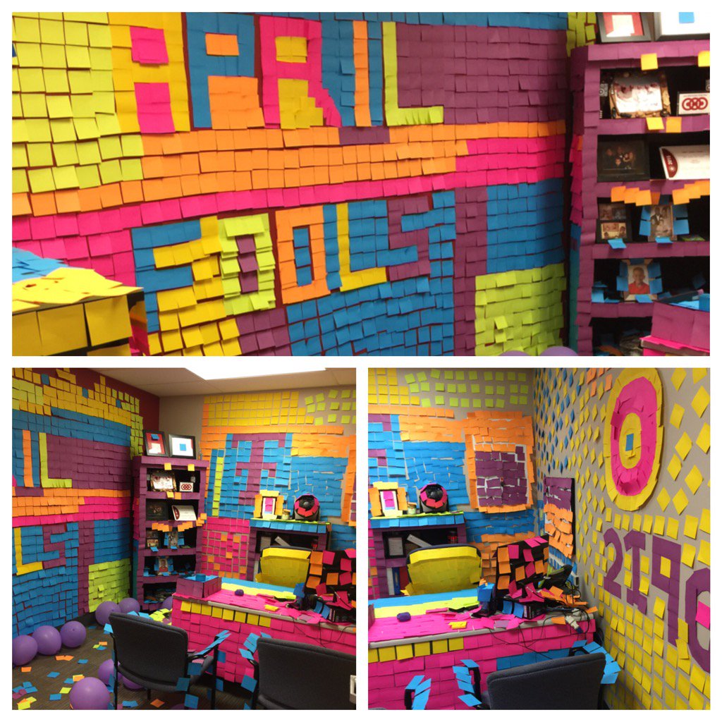 The finished works!! APRIL FOOLS TO OUR AMAZING STL #needapostit <a href="/CDCahill/">Chris Cahill</a> <a href="/brandonsmitha/">Brandon Smith</a>  @laurenhansen814