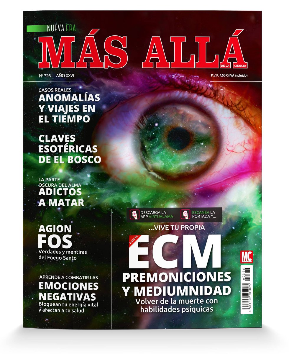 masalla's tweet photo. Nueva era para MÁS ALLÁ. Sorpréndete con nuestra portada de realidad aumentada. Te atreves a vivir una ECM? https://t.co/JgQCRuvA2J