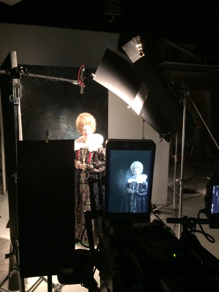 Last day in the studio @JustinAtBigShed filming historic Royals <a href="/ONatDCLG/">Dunfermline Carnegie Library & Galleries</a> <a href="/CentreScreenUK/">Centre Screen</a>#queenanne #kingcharlesI