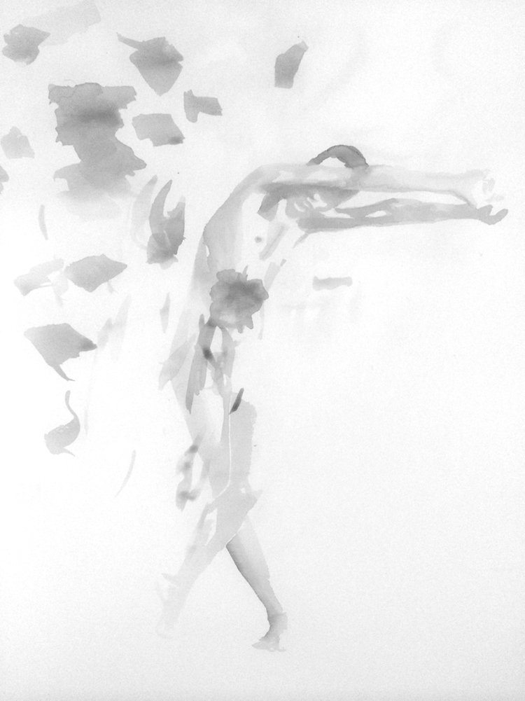 STWatercolour's tweet photo. Figurative ink drawings on paper by Amelie Hegardt #Waterbasedmedia https://t.co/Y73vixfYqx