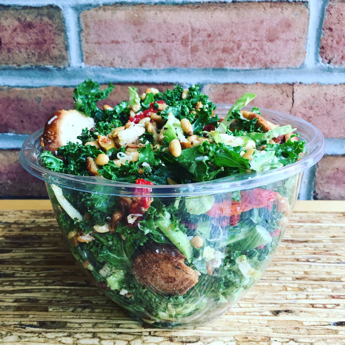 fiddleheadPSU's tweet photo. Not only is kale the base of our Kale Caesar salad, it is also available as a base for any salad! https://t.co/xOKEXN2Ntc