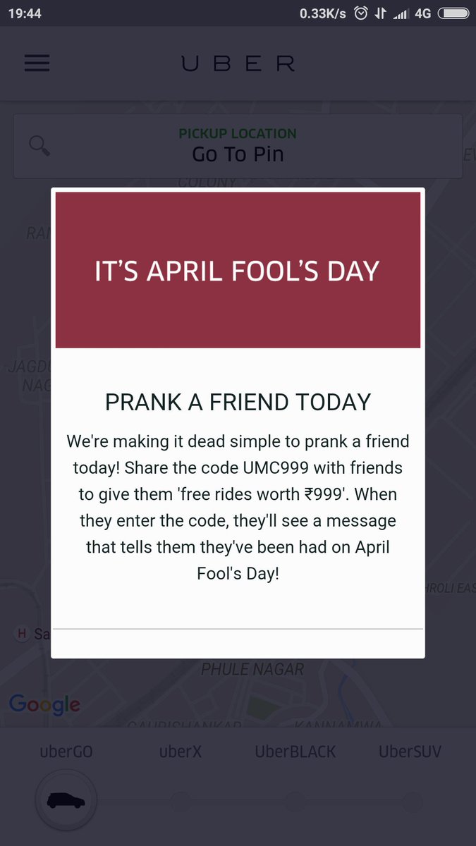 pixelfiesta's tweet photo. Really #uberPRANK #uber? You are running this campaign? https://t.co/lGOq2bVFy1