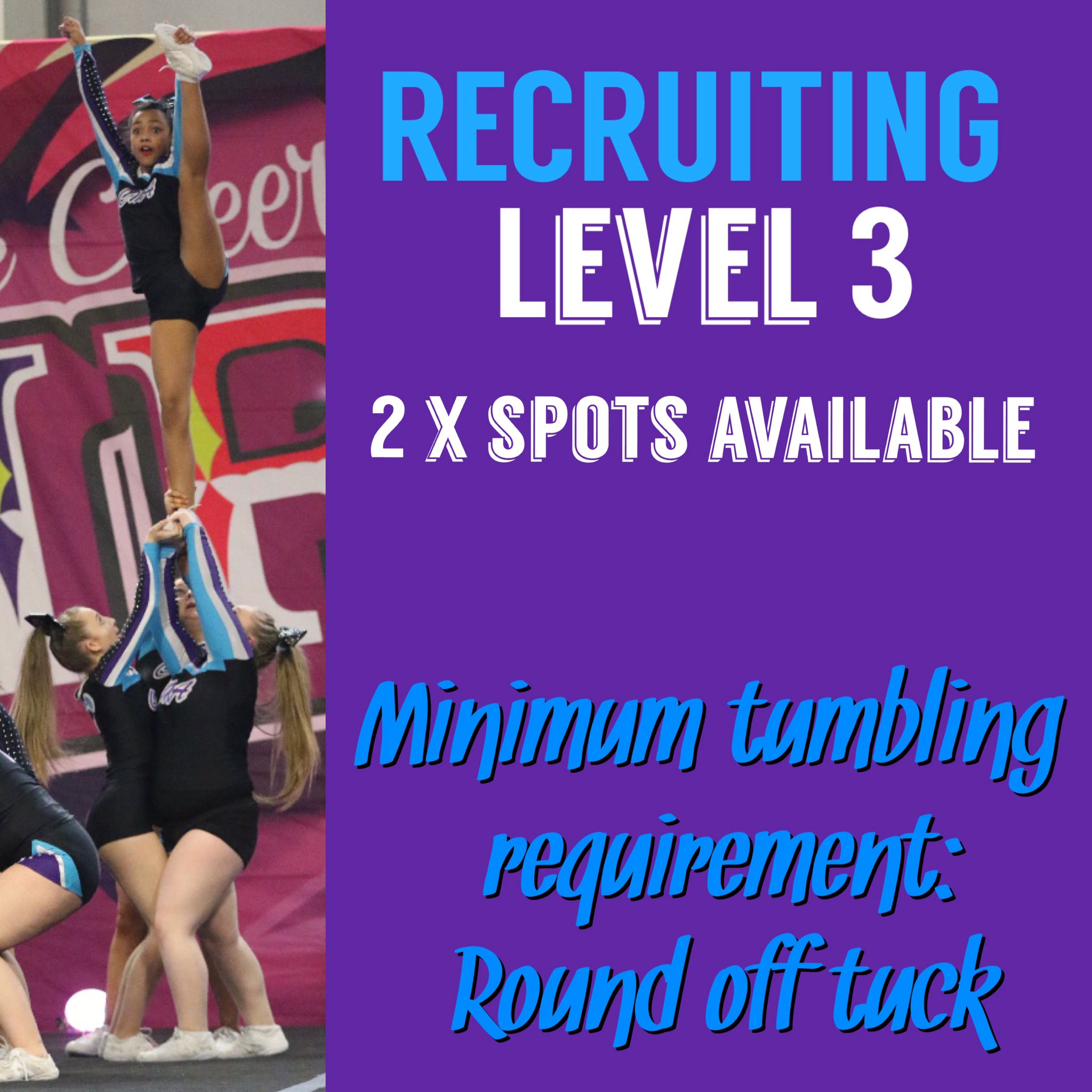 Cheermania Allstars on Twitter "Do you have level 3 cheerleading