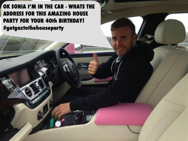 smiffysmith1234's tweet photo. Lets keep this campaign going! #getgaztothehouseparty @GaryBarlow  @LucyRidley @CarinaJenkins @kellsbellsmore https://t.co/ktYHVsApJm
