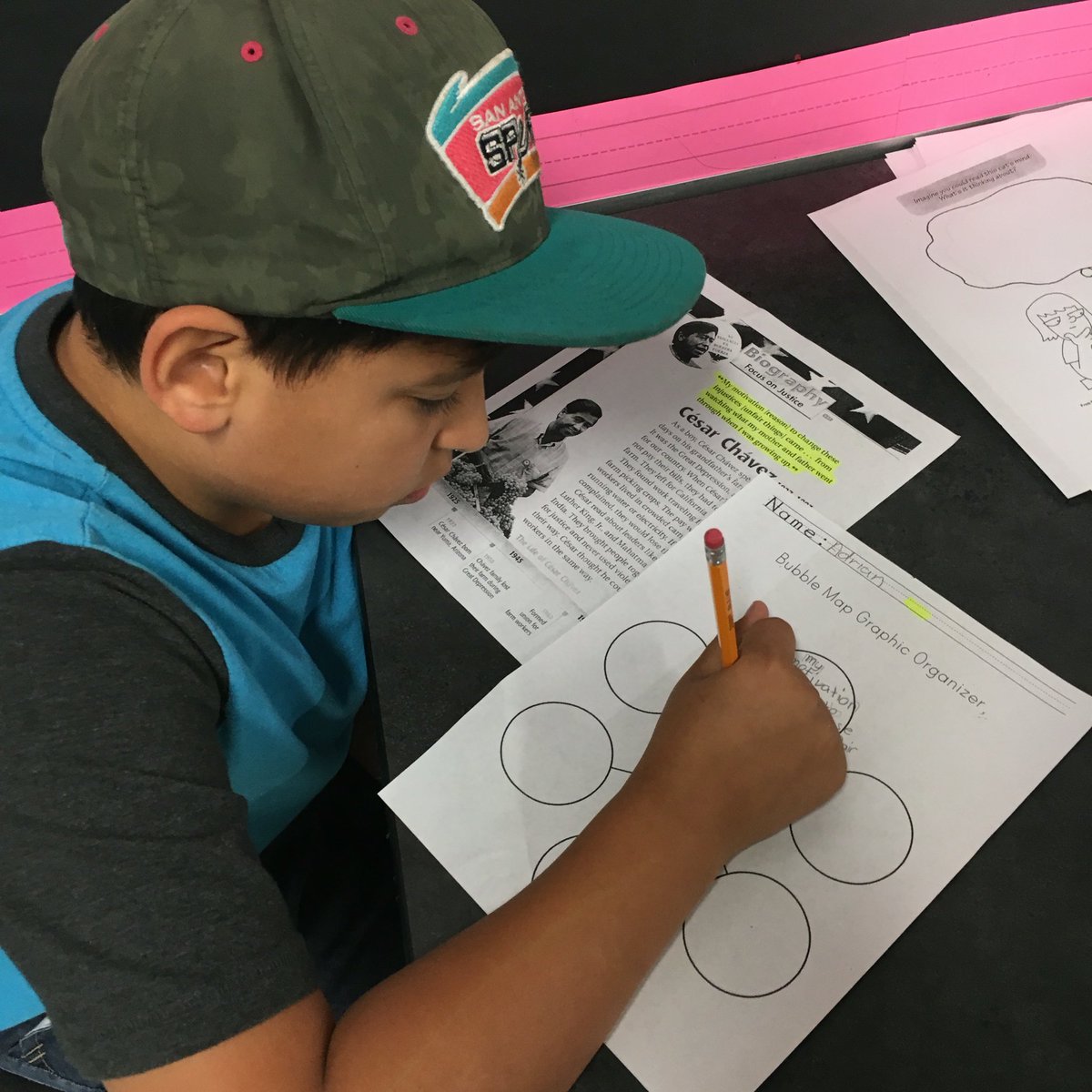 cougarkiddos's tweet image. Locating interesting facts about Cesar Chavez. #textdetectives