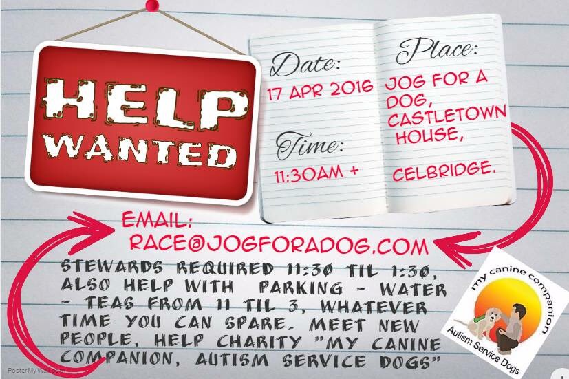 JogForADog5k's tweet photo. If anyone can help at our 5K @opwcastletown it'd be great. A few hrs would make all the difference @mycaninecompani https://t.co/mD1mfp8w4I