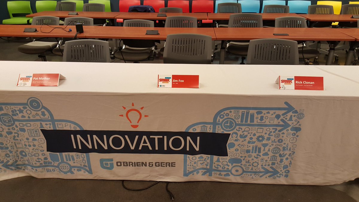 Nugg_named_Dale's tweet photo. The judges table is ready for final presentations! #solvewithus @OBRIEN_GERE https://t.co/JdeYffUoHq