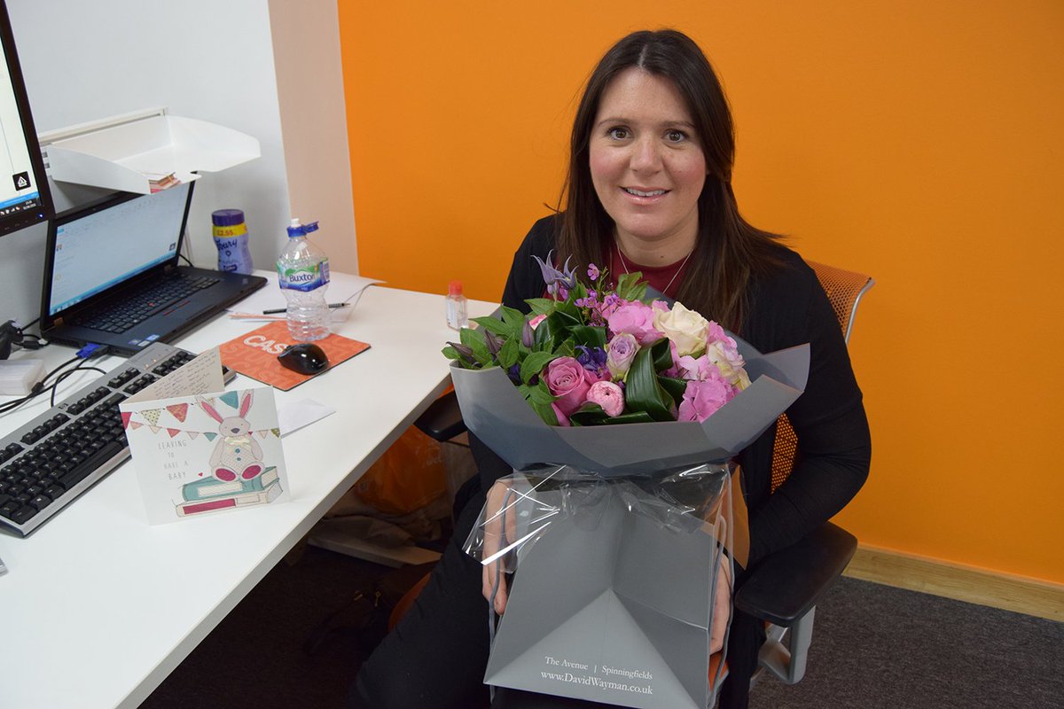 Cast_UK's tweet photo. Wishing the best of luck to Nicola on her last day before maternity leave! https://t.co/LYb6Tqz4I1