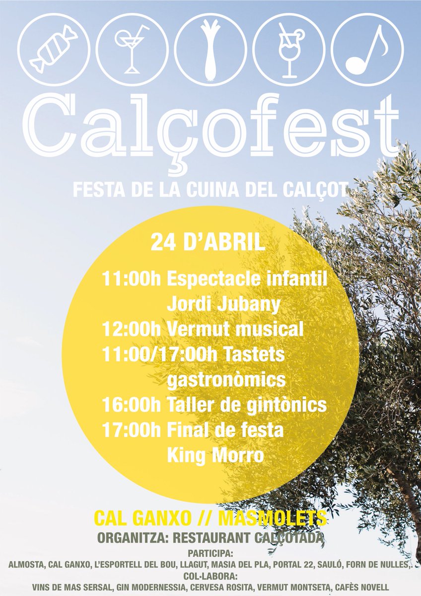L'endemà de Sant Jordi celebrem la I #Calçofest, el final de festa de la cuina del calçot: restaurantcalçotada.cat/blog/?p=330