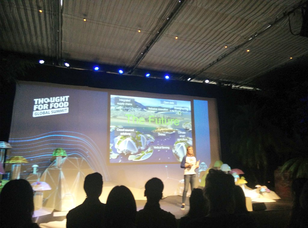 SamihaZaker's tweet photo. Sara Farley of @GKInitiative rocking the stage prompting out-of-the-box ideas for 3 horizons session #TFFsummit2016 https://t.co/d3CV6xO4Yd