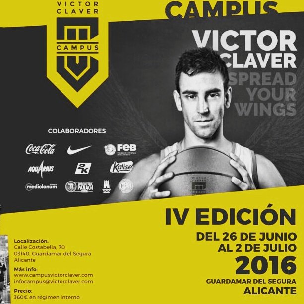 DaniKu7's tweet photo. Esto ya empieza... del 26 de Junio al 2 de Julio! 6 de Abril INSCRIPCIONES ABIERTAS!! Y van a volar! 🏀 @ClaverBBall https://t.co/1fxhRqTWfX
