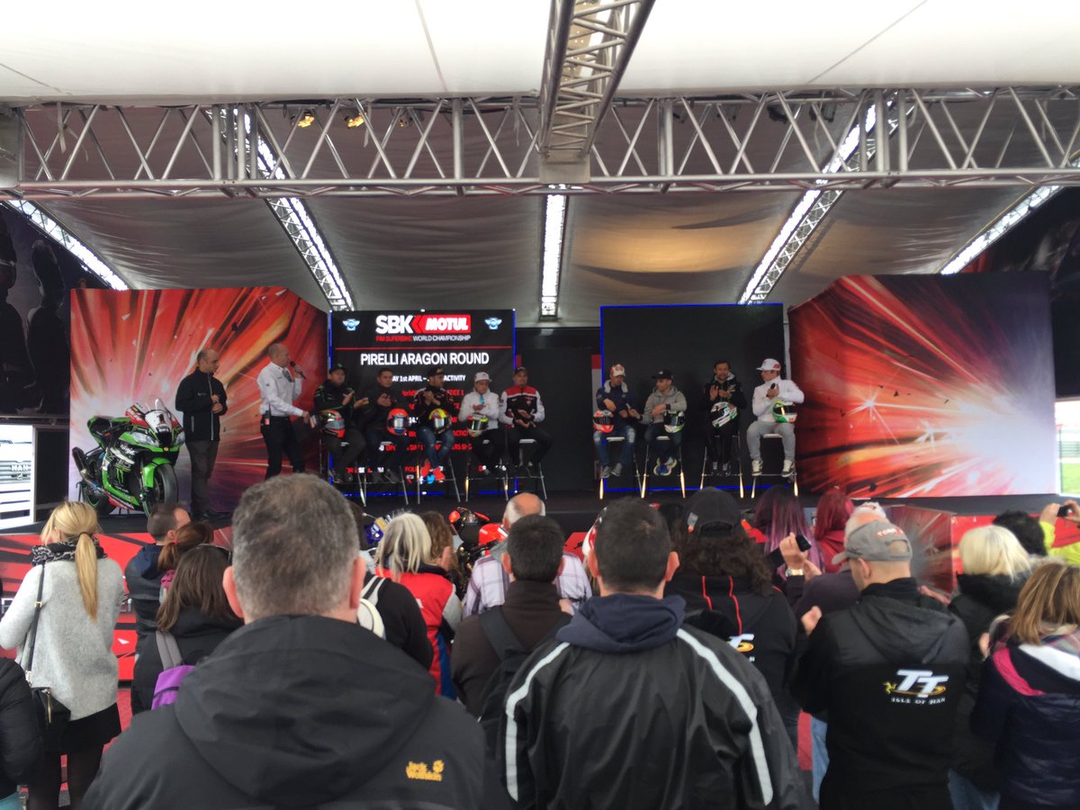 bgarlinthouse's tweet photo. Ahora en el Paddock Show de la #FanZone entrevistas con los protagonistas de #WorldSBK Y #WorldSSP #AragonWorldSBK https://t.co/uCOA5csgUp