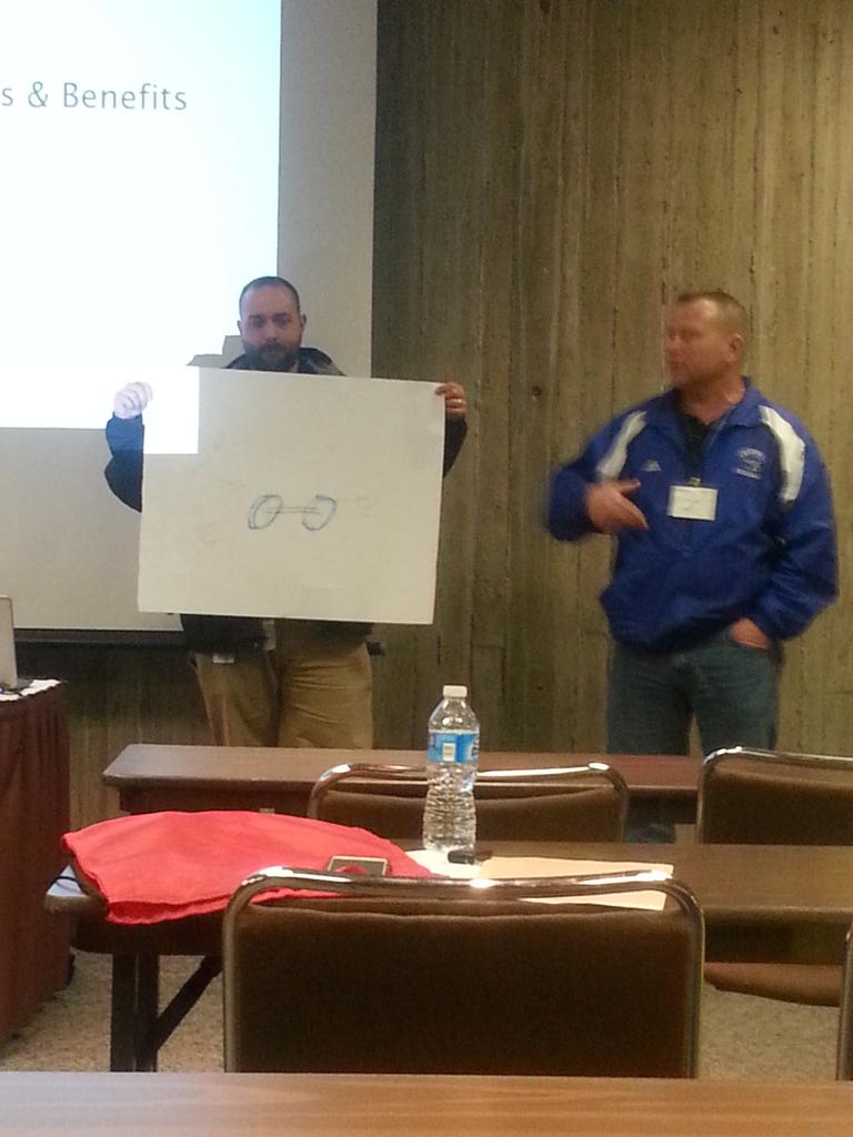 CoachJass's tweet photo. @NickFerrie Howard-Winn representing our innovation today. #pltw https://t.co/V2Ckv0DeRi