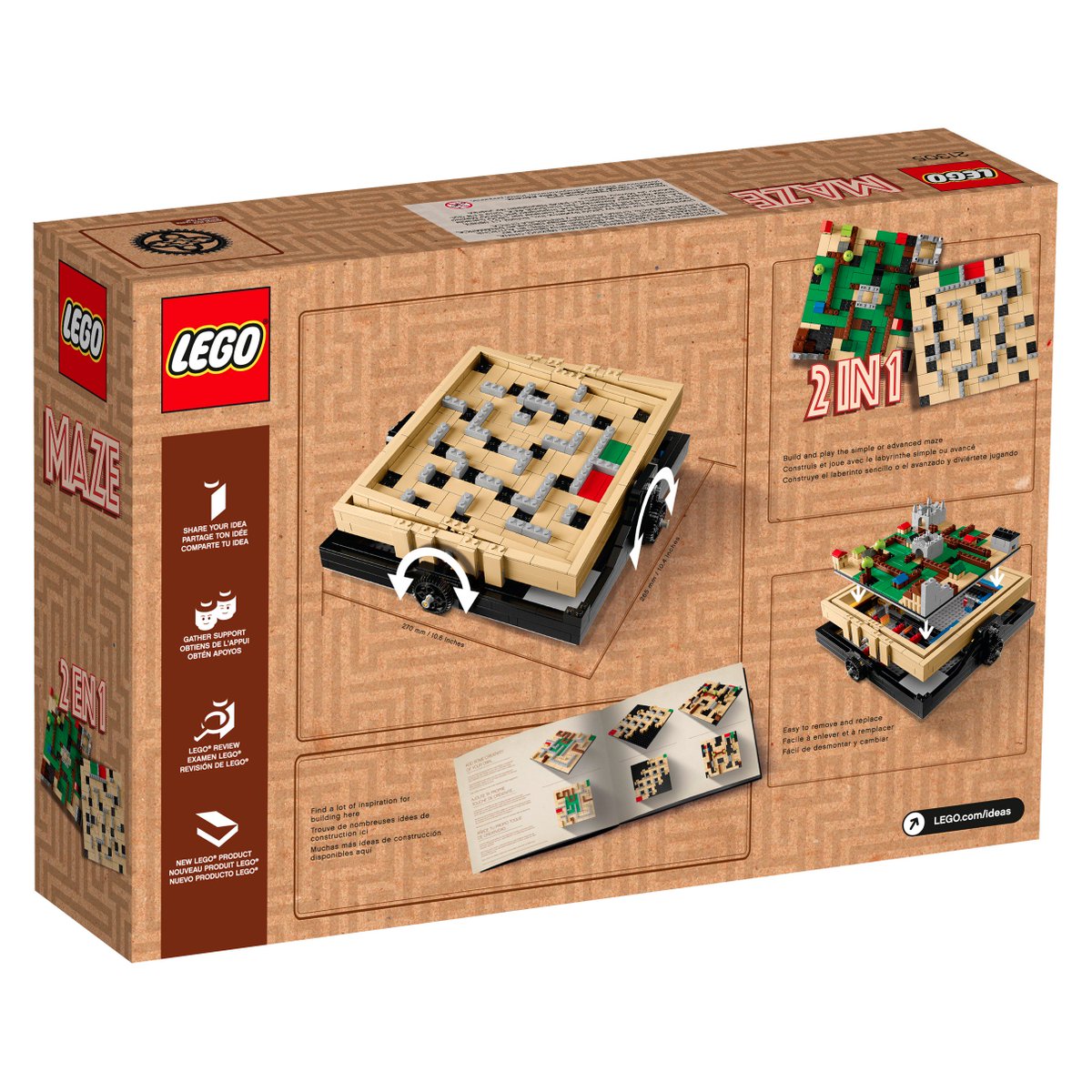 LEGO_Group's tweet image. Build and master the 2-in-1 @LEGOIdeas Maze featuring a customizable maze system! bit.ly/LEGOIdeasMaze