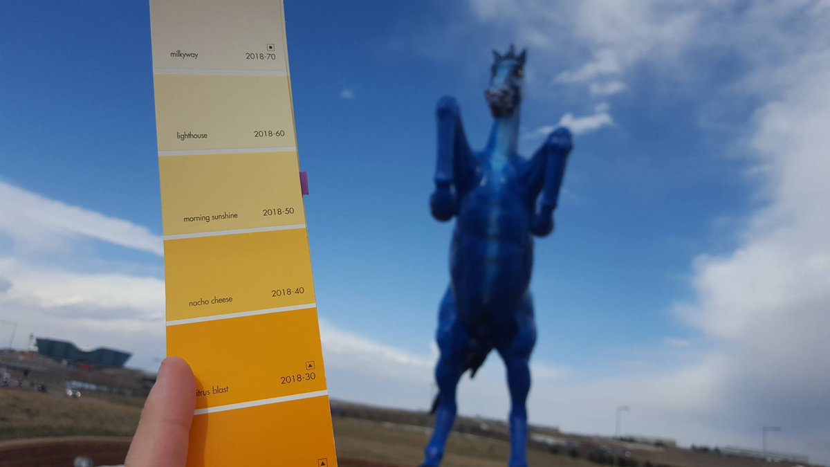 DIAsecrets's tweet photo. The "Blucifer" jokes end now. It's time for a #HorseOfaDifferentColor Vote here: https://t.co/fZC4S2sc3P https://t.co/JQYcymeX5g