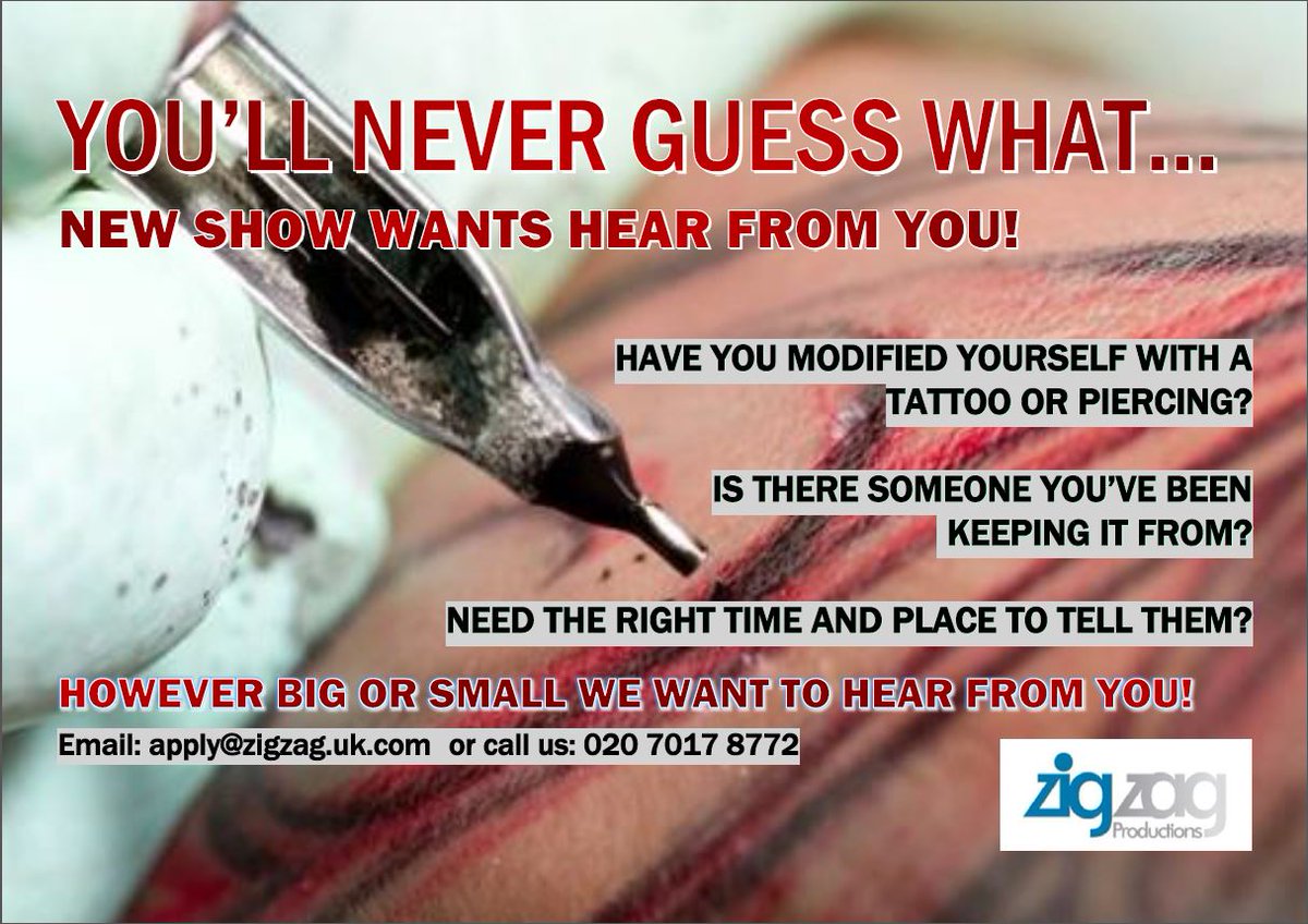 Hi <a href="/lucesayer1/">Lucy</a> we're looking for people getting their first TATTOO or PIERCING! DM us for more info