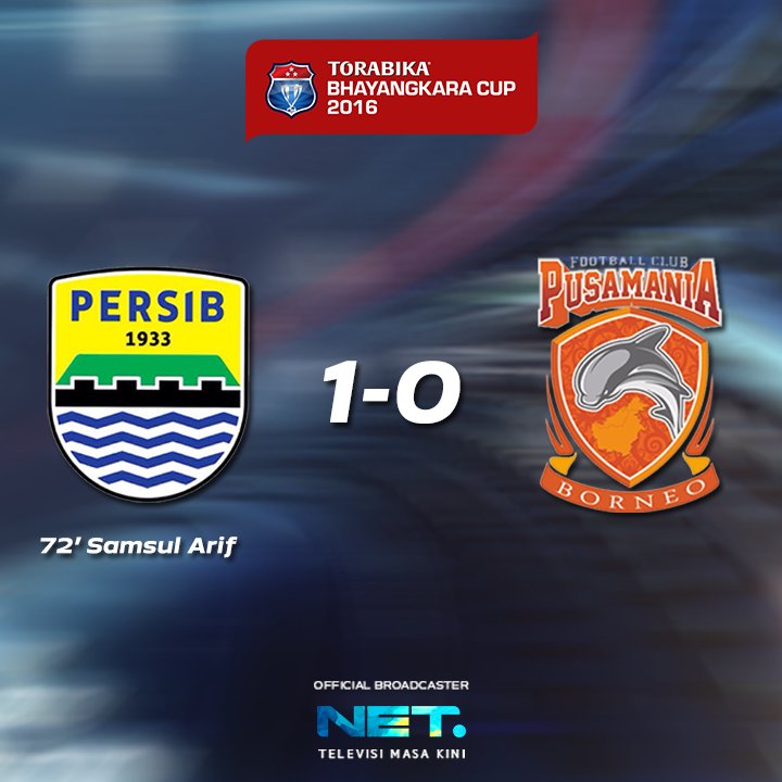 mdtvindonesia's tweet photo. FT: @persib 1-0 @PusamaniaID #TorabikaBhayangkaraCup 

Maung Bandung raih 3 poin pertamanya. https://t.co/tE55BE6HJ5