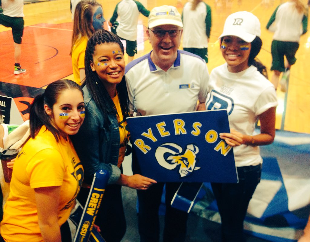 jengonzales8's tweet image. Ram pack at #CISFinal8. Championship game and @ryersonrams are ready to play! Fans/alumni ready to cheer! #weRrams