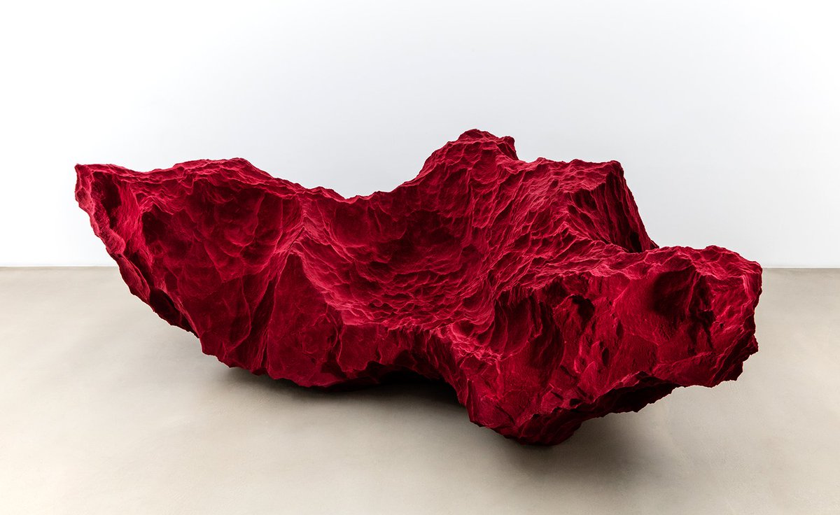 wallpapermag's tweet photo. This red velvet armchair seems straight from Mars: https://t.co/c7LdOxfbor https://t.co/c31P14i0QR